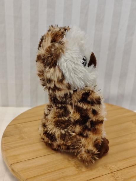 Plyšová sova lesná, amek toys, 21 cm, 