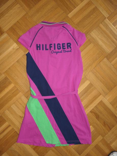 Tommy hilfiger dievcenske kvalitne saty 6/7r., tommy hilfiger,122
