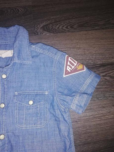 Riflová košeľa 104/110, h&m,110
