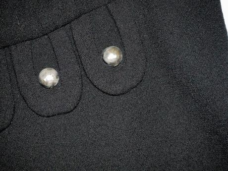 Luxusné vintage vlnené šaty, 38