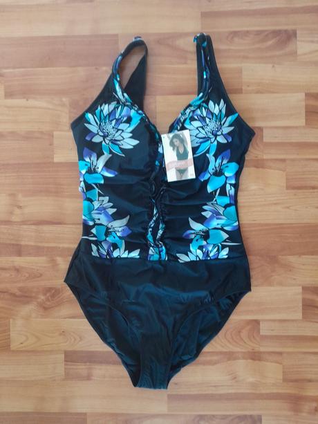 Zoštíhľujúce plavky so vzorom, bonprix,40 / l