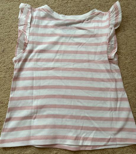 Nenosene krasne volanikove tricko, h&m,92