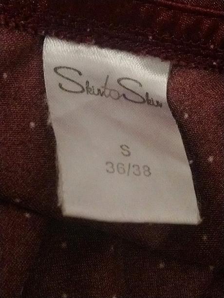 Bordovo hnedá nočná košeľa na ramienka, skir, s, s