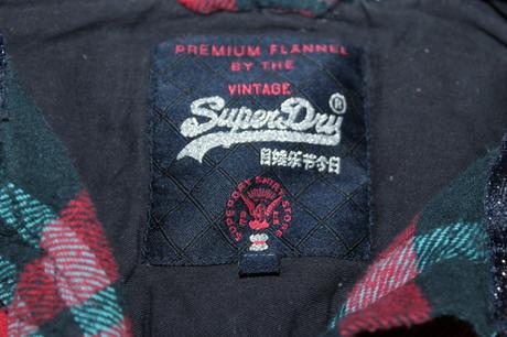 Dámska flanelová košeľa superdry v. xxs, superdry,xs