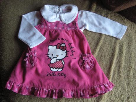 Šaty s hello kitty a body, zn. sanrio, disney,74