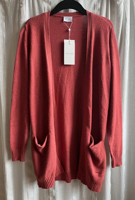 Vila kardigán/sveter červeno-hnedý vel.xs-s, 34 / s / xs