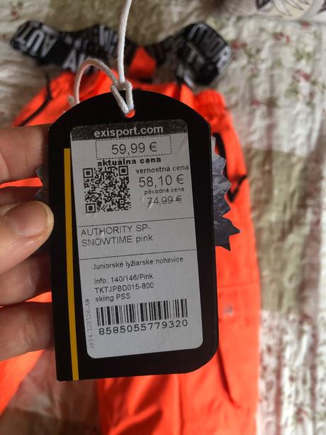 Lyziarske oteplovacky - nové, authority,140