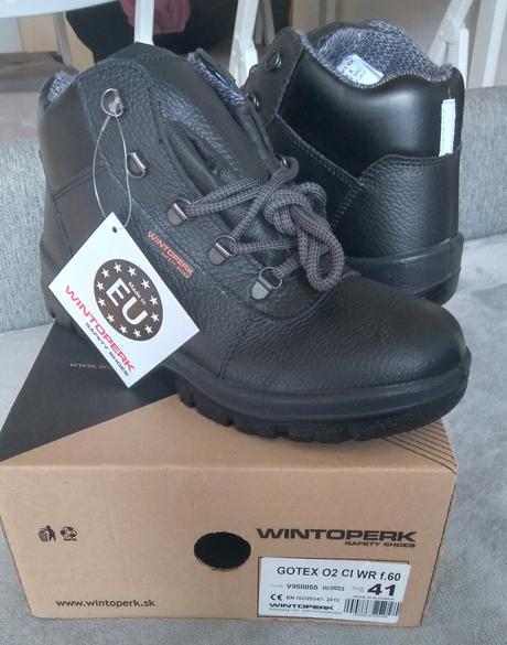Pracovné topánky kožené nové wintoperk s visačkou, 41