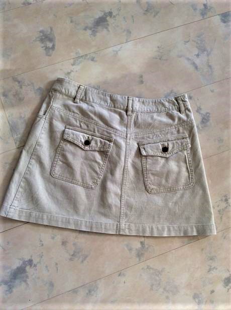 Manchestrová minisukňa, h&m,38