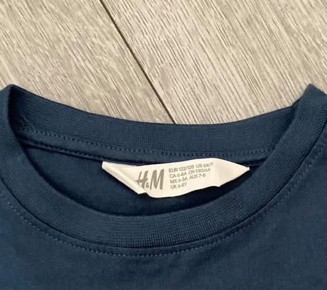 Morské tričko 122/128, h&m,128