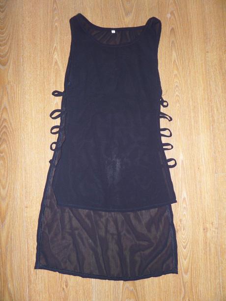 Dlhšia priesvitná tunika, s