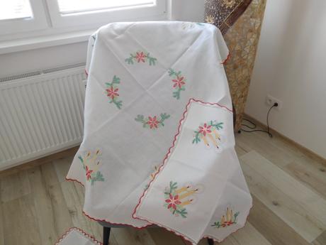Vianočný set obrusov,