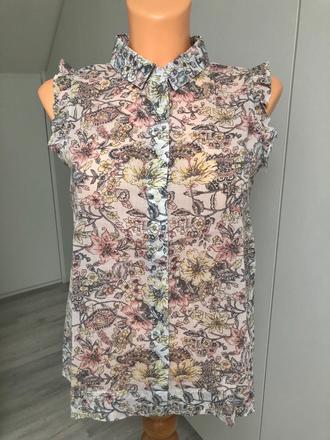 Kvetinková blúzka, mango,s