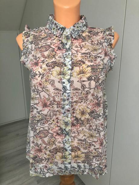 Kvetinková blúzka, mango,s