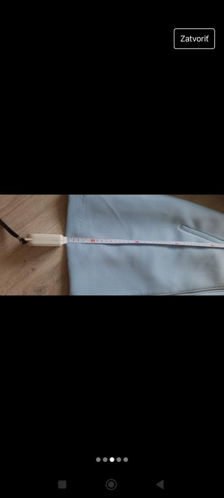 Kabátik bledo modrý s/36, reserved,s