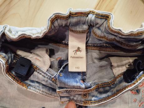 Riflové kraťasy s výšivkou a nastaviteľným pásom, pepperts,110