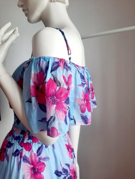 Hodvábne kvetinové šaty, m