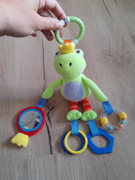 Žabka pre najmenších- hračka na kočík,