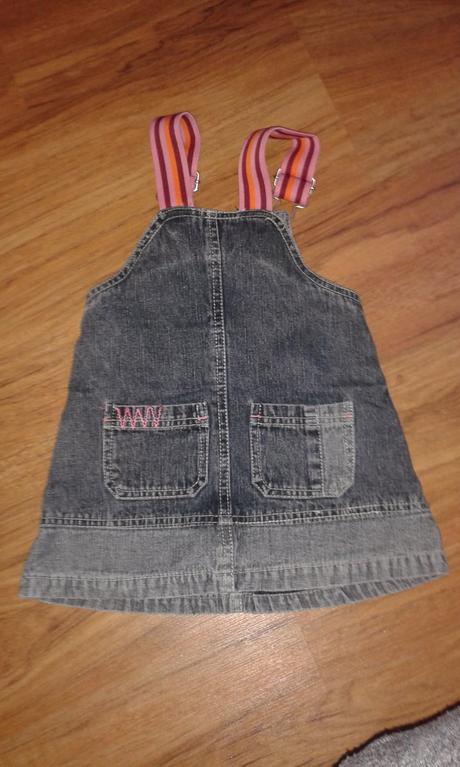 Riflová sukňa na traky, baby,74