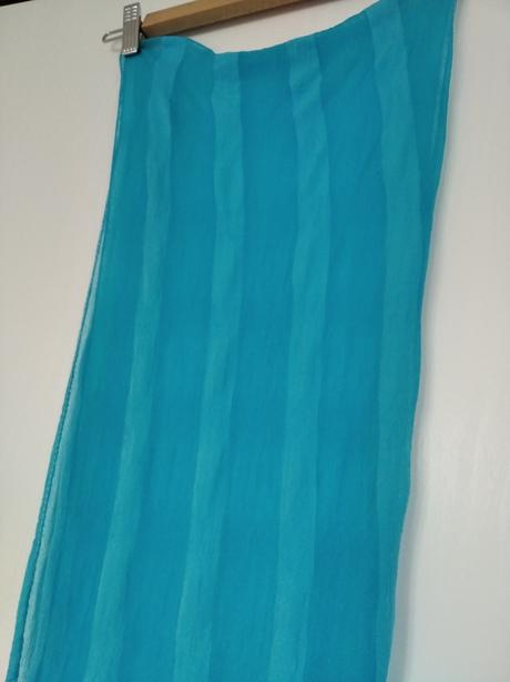 Tyrkysový ľahký šál / šatka, 