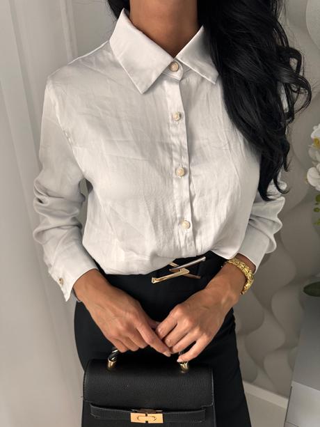 Saténová blúzka, s