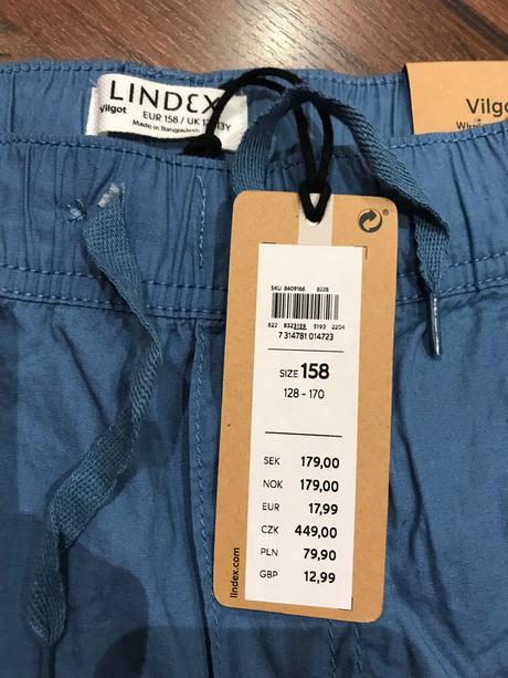 Šortky lindex, lindex,152