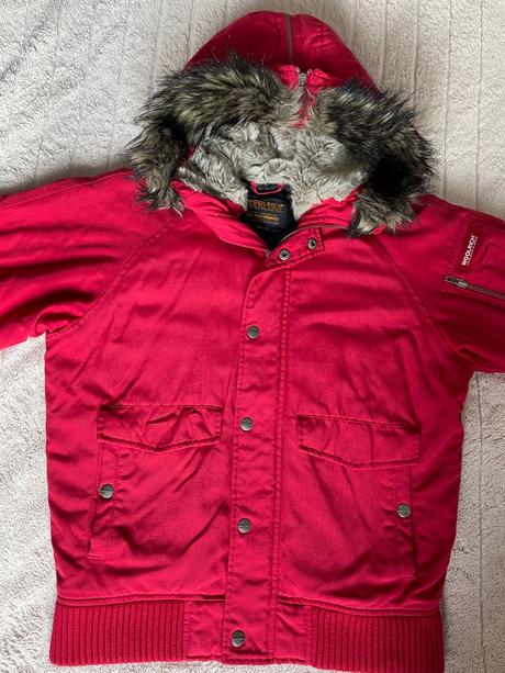 Krasna cervena bunda woolrich v.s, s
