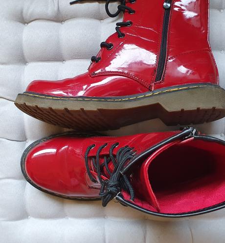 Lakované topánky 40 tmavočervené, 40