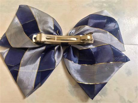 Šifónová mašľa/spona do vlasov,