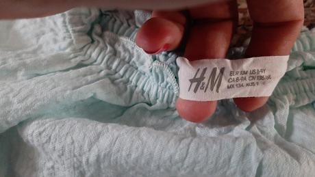 Tricko crop top, h&m,134