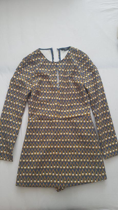 Retro kraťasový overal, zara,m