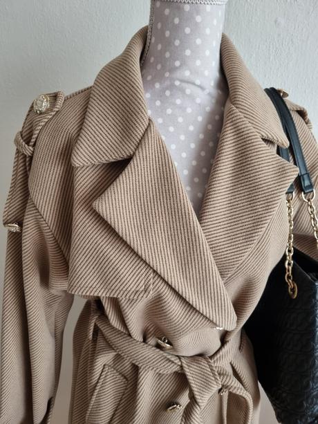 Bledohnedý zimný kabát 40 + kabelka grátis, 40