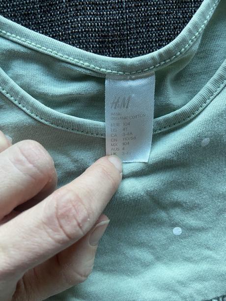 Bodkované šaty, h&m,104