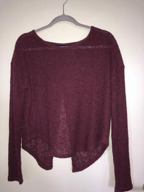 Svetrik s otvoreným chrbtom, aeropostale,m