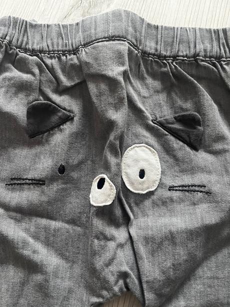 Tenké nohavice širokého strihu s veselým obrazkom, primigi,68