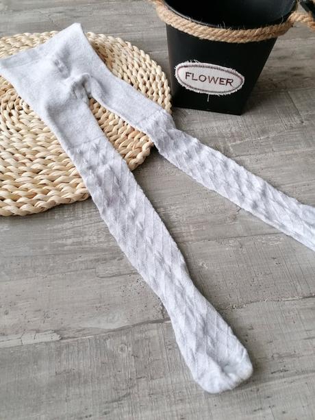 Pančušky so vzorom 74-80 svetlošedé, 80