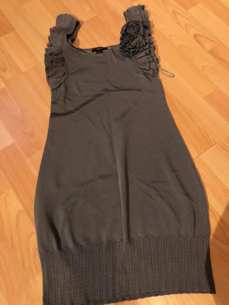 Sivé hrubšie šaty zara, zara,s