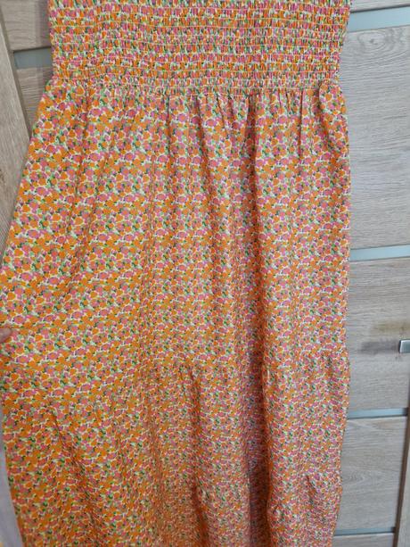 Tehotenské maxi šaty s kvietkami veľ. m, m