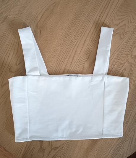Biely crop top zara, zara,m