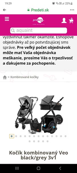 Kinderkraft Veo black/grey 3v1 - ste spokojné s týmto kočíkom?