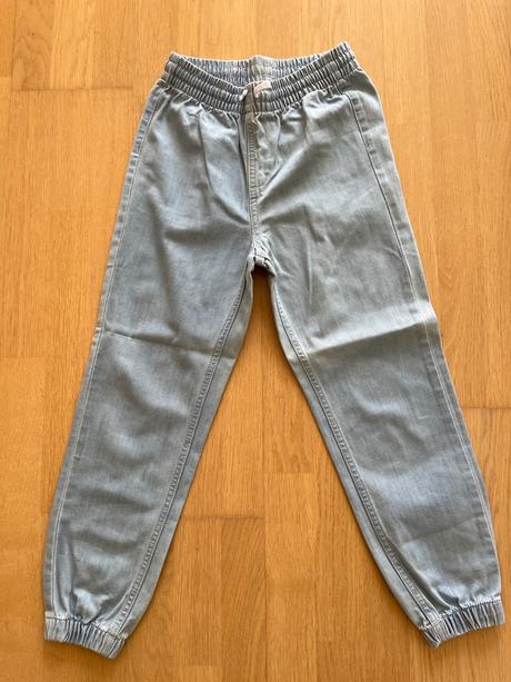 Rifľové nohavice, h&m,140