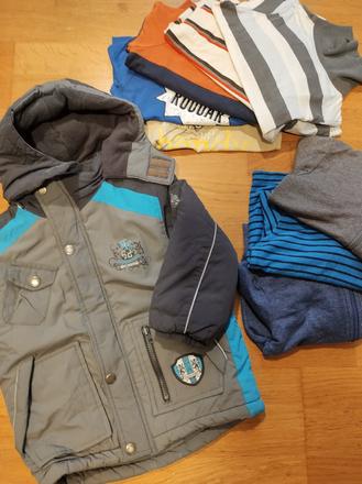 Zimný chlapčenský set - kabát okay, 104–116