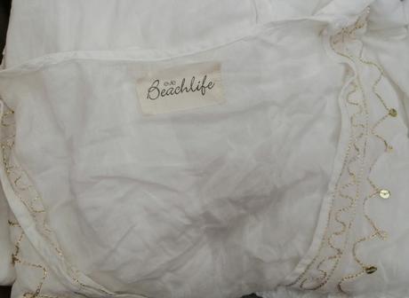 Ľahké bavlna šaty so zlatou výšivkou, vl, l