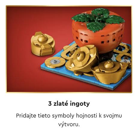 Lego čínske symboly šťastia,