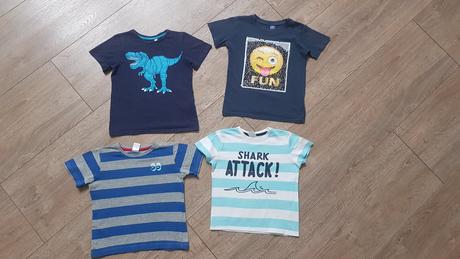 4 tričká veľ.116 spolu za 5,50 eur, 116