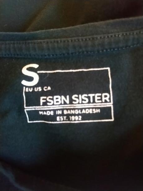 Dámsky čierny top, fsbn, s, s