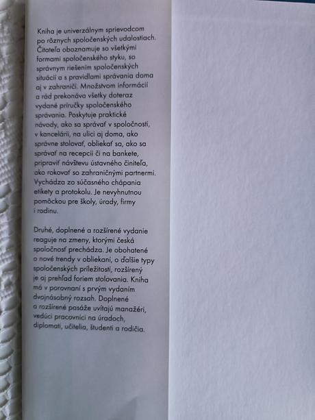 Nová veľká kniha etikety, 