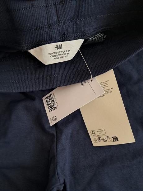 Tmavomodré teplaky h&m v.128, h&m,128