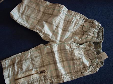 5 x krátke nohavice na leto,viac druhov,cena 4 eur, h&m,110