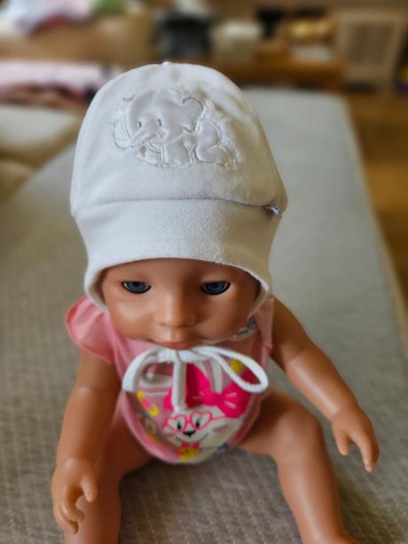 Velúrová čiapočka richelieu 56 biela, richelieu,56